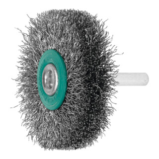 Lessmann Schaft-Rundbürste Stahldraht 0,20 mm, Bürsten-⌀xBesatzbreite: 60X15 mm