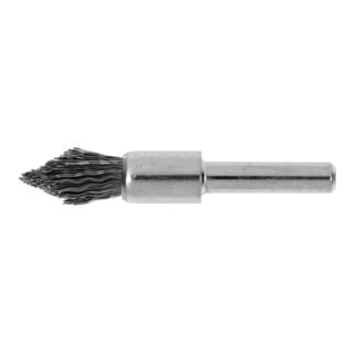 LESSMANN Spazzola a pennello appuntita, filo in acciaio da 0,30mm, Spazzola Ø12mm