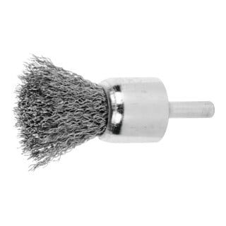 LESSMANN Spazzola a pennello completamente inox 0,30mm, Modello: 22 x 22