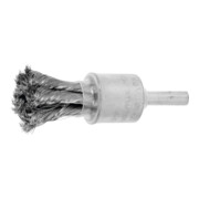 LESSMANN Spazzola a pennello con filo intrecciato inox, Spazzola Ø19 x Spessore setole 0,15mm