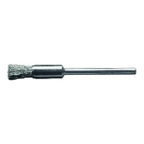 LESSMANN Spazzola a pennello in miniatura, filo in inox 0,10mm, Spazzola Ø5mm