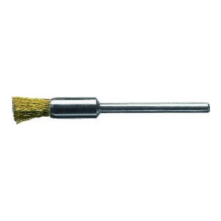 LESSMANN Spazzola a pennello in miniatura, filo in ottone da 0,10mm, Spazzola Ø5mm
