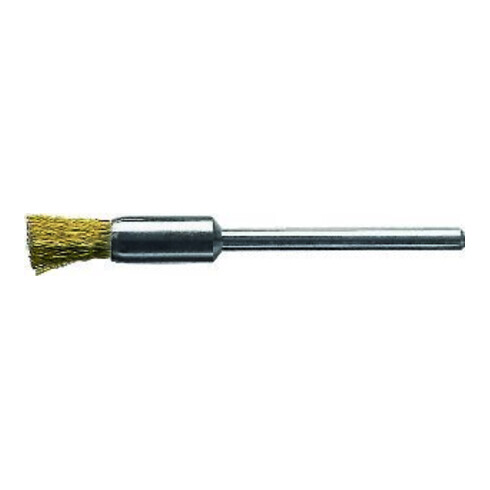 LESSMANN Spazzola a pennello in miniatura, filo in ottone da 0,10mm, Spazzola Ø5mm