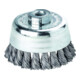 LESSMANN Spazzola a tazza, filo in acciaio 0,50mm, Spazzola Ø90 x Filettatura M 14mm-1