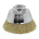 LESSMANN Spazzola a tazza, filo in acciaio, ottonato 0,30mm, Spazzola Ø60mm-1