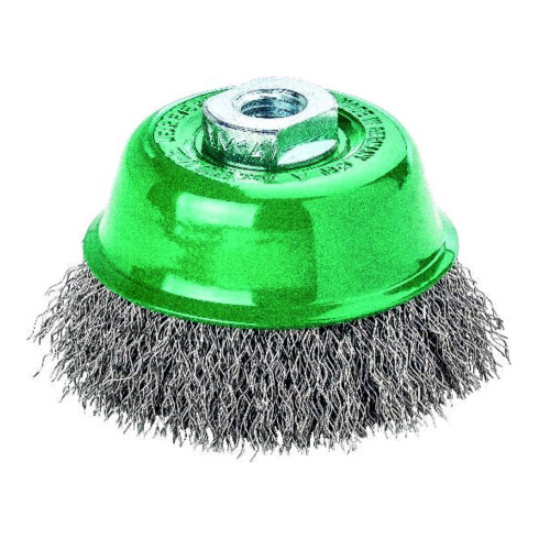 LESSMANN Spazzola a tazza, filo in inox 0,30mm, Spazzola Ø60mm