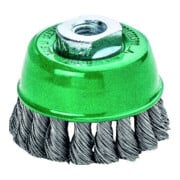 LESSMANN Spazzola a tazza, filo in inox 0,50mm, Spazzola Ø65 x Filettatura M 14mm-1