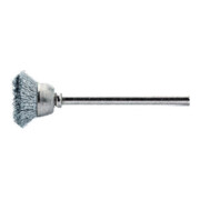 LESSMANN Spazzola a tazza in miniatura, filo in acciaio 0,10mm, Spazzola Ø18mm-1