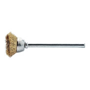 LESSMANN Spazzola a tazza in miniatura, filo in ottone da 0,10mm, Spazzola Ø18mm