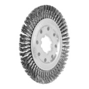 LESSMANN Spazzola circolare a 1 fila, con fili intrecciati filo in acciaio 0,50mm, Ø250 x l=15mm