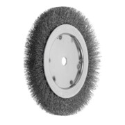 LESSMANN Spazzola circolare a 1 fila filo in inox 0,30mm, Ø200 x l=16mm