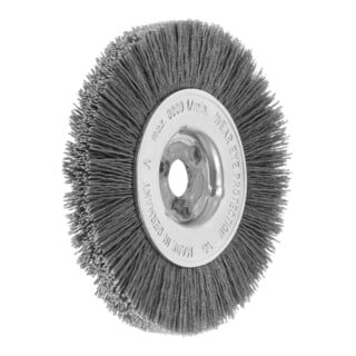 LESSMANN Spazzola circolare a 1 fila microabrasiva 0,6mm, SiC 120, Ø100 x l=12mm