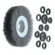LESSMANN Spazzola circolare con foro filo in acciaio 0,30/0,35mm, Ø150 x l=30mm-1