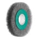 LESSMANN Spazzola circolare con foro (verde) filo in inox 0,30mm, Ø150 x l=22mm-1