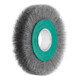 LESSMANN Spazzola circolare con foro (verde) filo in inox 0,30mm, Ø178 x l=32mm-1