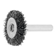 LESSMANN Spazzola circolare con gambo, filo in acciaio 0,30mm, Ø30 x l=6mm