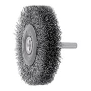 LESSMANN Spazzola circolare con gambo, filo in acciaio 0,30mm, Ø40 x l=10mm