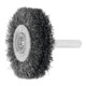 LESSMANN Spazzola circolare con gambo, filo in acciaio 0,30mm, Ø50 x l=15mm-1