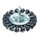 LESSMANN Spazzola circolare con gambo, filo in acciaio intrecciato 0,50mm, Modello: 75x10-1