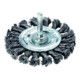 LESSMANN Spazzola circolare con gambo, filo in acciaio intrecciato 0,50mm, Modello: 75x10-1