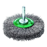 LESSMANN Spazzola circolare con gambo, filo in inox 0,20mm, Ø30 x l=6mm-1