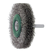 LESSMANN Spazzola circolare con gambo, filo in inox 0,30mm, Ø50 x l=15mm