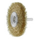 LESSMANN Spazzola circolare con gambo, filo in ottone da 0,20mm, Ø40x l=10mm-1