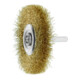 LESSMANN Spazzola circolare con gambo, filo in ottone da 0,20mm, Ø70x l=10mm-1