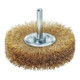 LESSMANN Spazzola circolare con gambo, filo in ottone da 0,20mm, Ø70x l=16mm-1