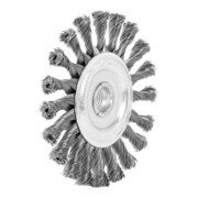LESSMANN Spazzola circolare, filo in acciaio 0,50mm, ØSpazzole D1xØForo d 1/filettatura M: 125xM14mm
