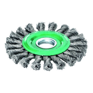 LESSMANN Spazzola circolare, filo in inox 0,50mm, ØSpazzole D1xØForo d 1/filettatura M: 115x22mm
