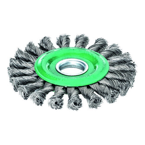 LESSMANN Spazzola circolare, filo in inox 0,50mm, ØSpazzole D1xØForo d 1/filettatura M: 115x22mm