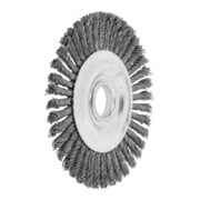 LESSMANN Spazzola circolare sottile diritta, filo in acciaio 0,50mm, ØSpazzole D1 x ØForo d 1: 125x22mm
