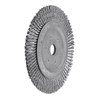LESSMANN Spazzola circolare sottile diritta, filo in acciaio 0,50mm, ØSpazzole D1 x ØForo d 1: 178x22mm