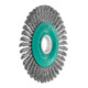 LESSMANN Spazzola circolare sottile diritta, filo in inox da 0,50mm, ØSpazzole D1 x ØForo d 1: 125x22mm-1