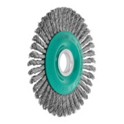 LESSMANN Spazzola circolare sottile diritta, filo in inox da 0,50mm, ØSpazzole D1 x ØForo d 1: 125x22mm