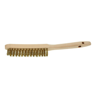 LESSMANN Spazzola manuale, Filo in ottone ondulato 0,25mm, 2 file