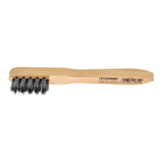 LESSMANN Spazzola per candale con gambo filo V2A Filo in inox ondulato 0,15mm, Modello: W