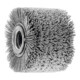 LESSMANN Spazzola per satinare nylon abrasivo 1,2mm, SiC 80, Ø100 x 70mm-1