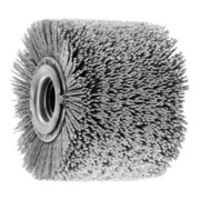 LESSMANN Spazzola per satinare nylon abrasivo 1,2mm, SiC 80, Ø100 x 70mm