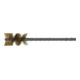 LESSMANN Spazzola per tubi, filo in ottone 0,15mm, Spazzola Ø16mm-1
