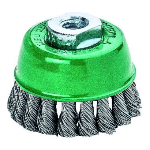 Lessmann Topfbürste INOX-Draht 0,35 mm, Bürsten-⌀xGewinde: 65XM14 mm