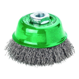 Lessmann Topfbürste V4A M14 gewellt 65x0,3mm