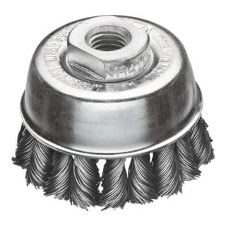 Lessmann Topfbürste Wechselzopfung, Stahldraht 0,50 mm, Bürsten-⌀xGewinde: 65XM14 mm