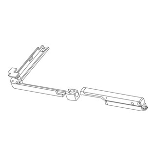 Levier à main GEZE argent