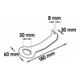 Levier de démontage et déclipseur avec boucle de traction V2492 30 mm VIGOR-3