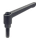 Levier de serrage réglable GN 300 d1 M 12 mm l1 92 mm l2 80 mm filetage ext. GAN-1