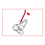 Levier de tension de courroies trapézoïdales pour VAG-3