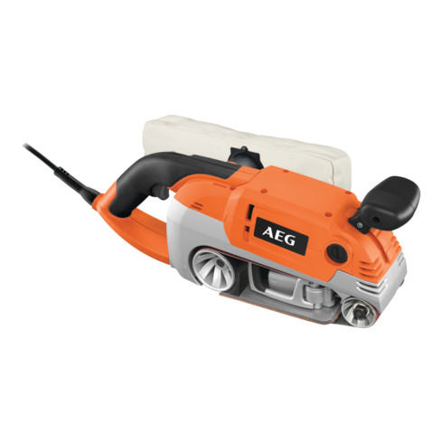 AEG Levigatrice a nastro 1010W HBS 1000 E, levigatura l=75mm, con nastro tela abrasiva K80, sacchetto polvere, impugnatura supplementare, cavo di rete 4m, in cartone