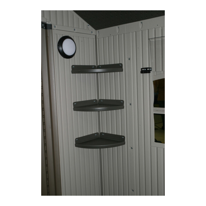 Lifetime Étagère d'angle Set de 2 24,3 x 24,1 x 2,5 cm gris